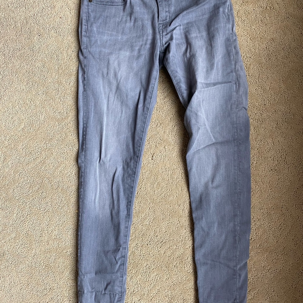 gray jeans